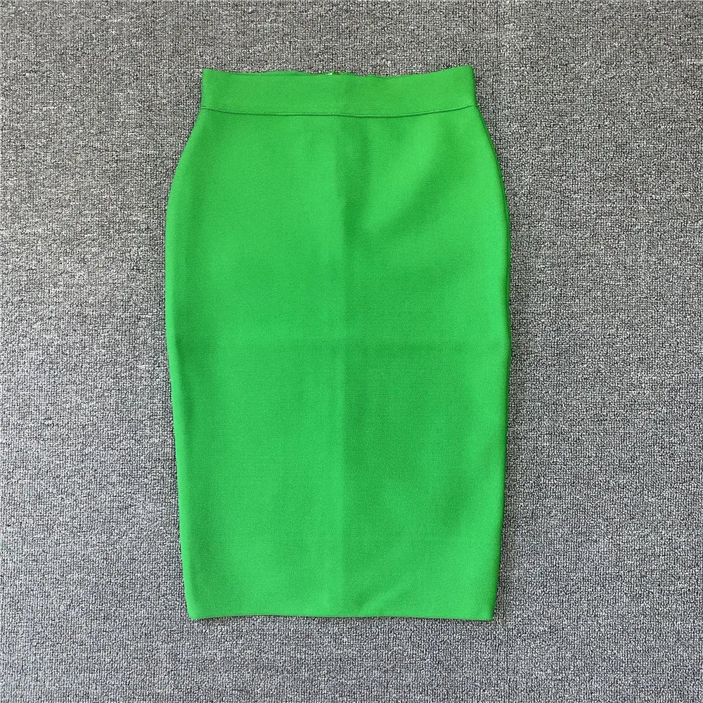 Frauen Neue Rayon Bandage Rock Elegante Bleistiftrock Berühmte Sexy Club Party Kleidung Vintage Vestios