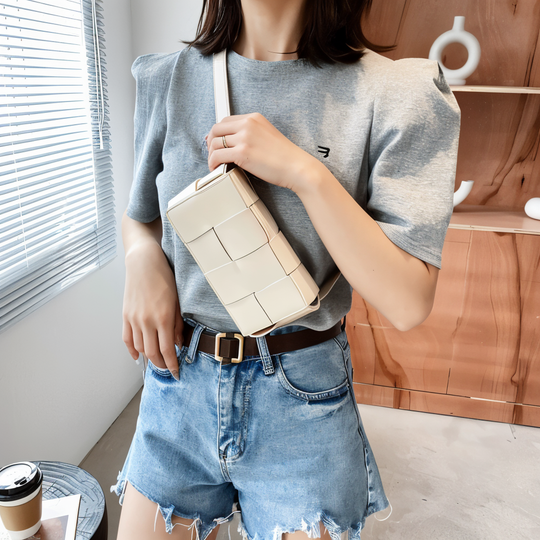 GNord Taschenlockte Umhängetasche Vegan Leder Damen Geflochtene Tasche Frauen