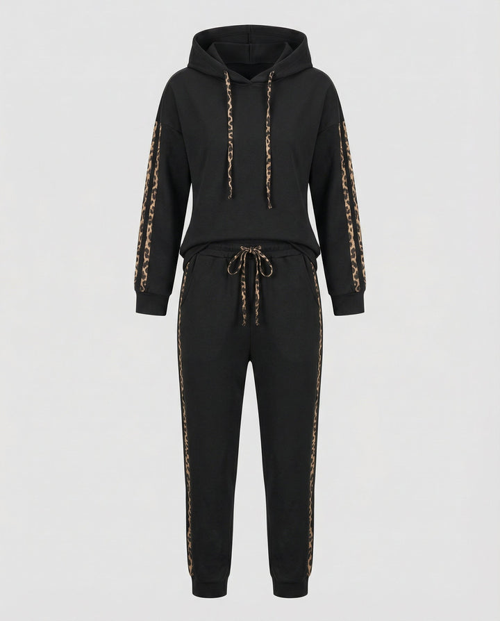 Zebramuster Damen Jogginganzug
