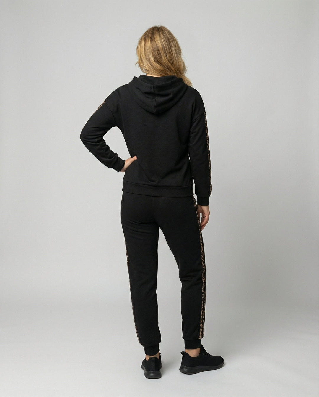 Zebramuster Damen Jogginganzug
