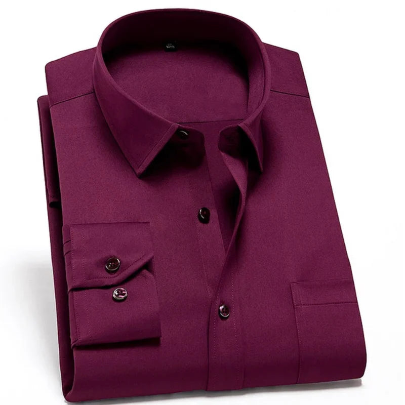 Anti Falten Herren Stretch Hemd