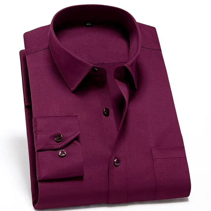 Anti Falten Herren Stretch Hemd