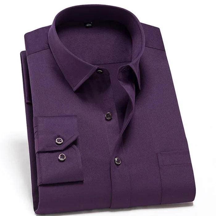 Anti Falten Herren Stretch Hemd