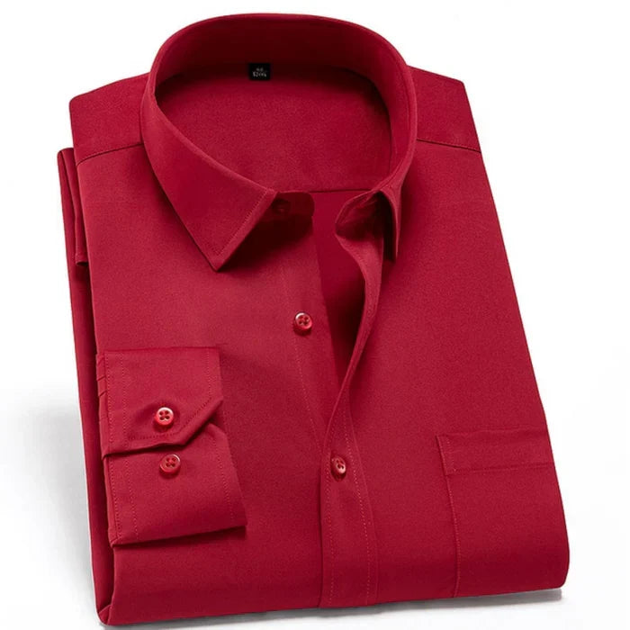 Anti Falten Herren Stretch Hemd