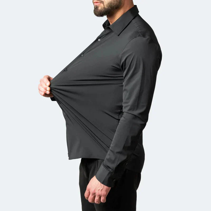 Anti Falten Herren Stretch Hemd
