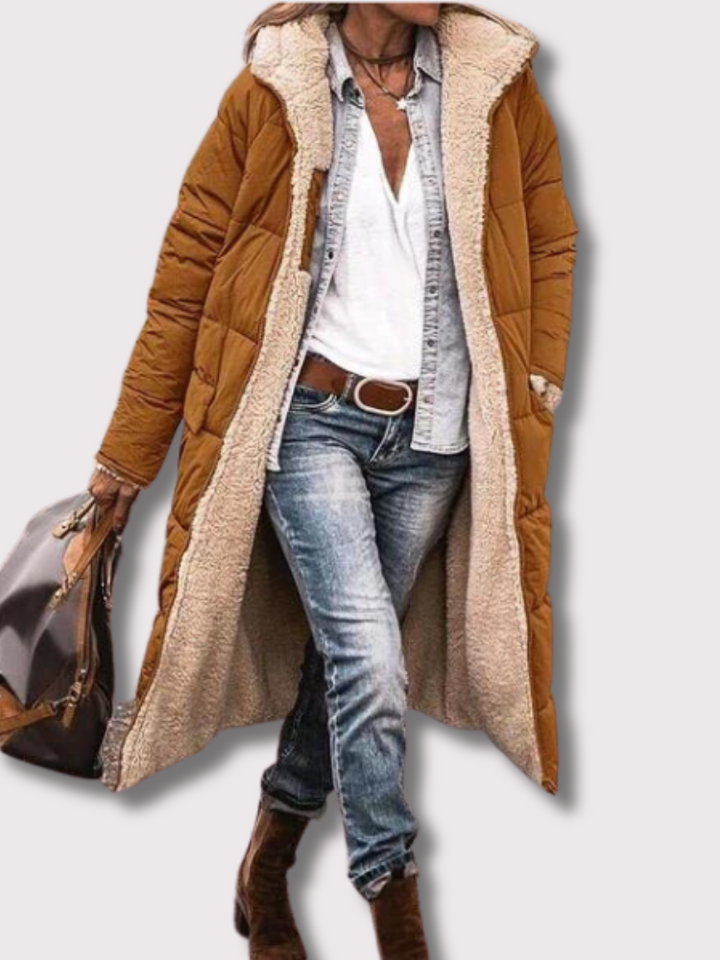 Wendbare lange Pufferjacke