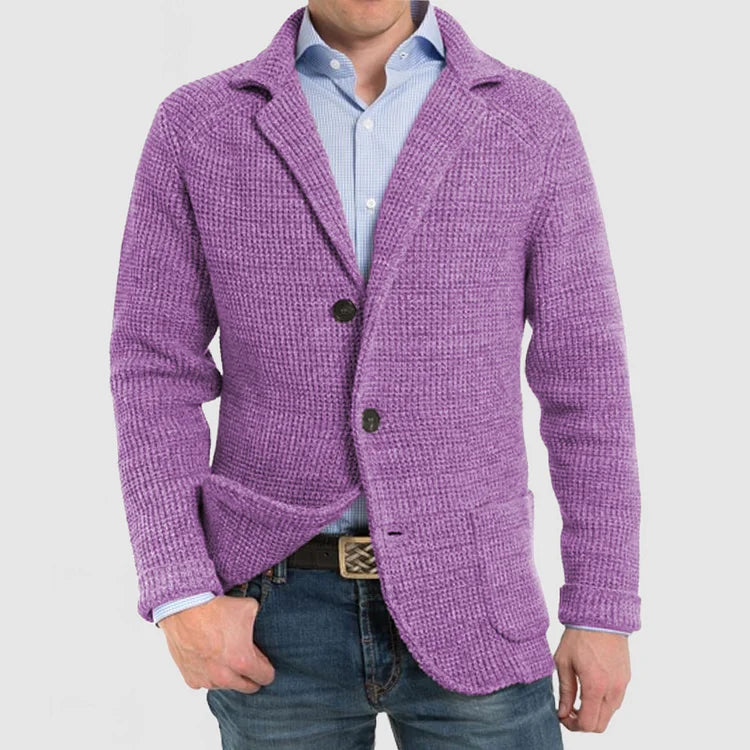Herren Strickblazer mit zwei Knöpfen - Arvani