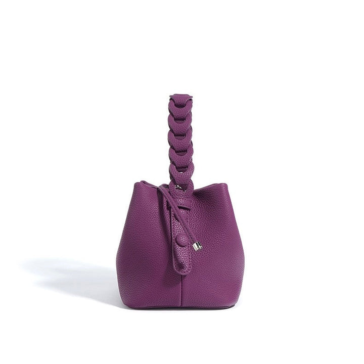 Nord Taschen | Damen Mini-Eimer Tasche mit geflochtenem Oberhandgriff