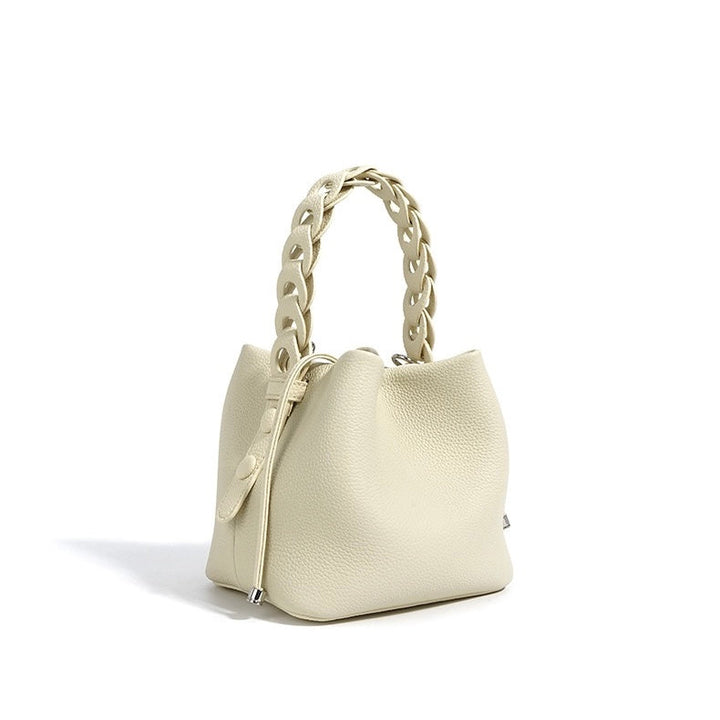 Nord Taschen | Damen Mini-Eimer Tasche mit geflochtenem Oberhandgriff