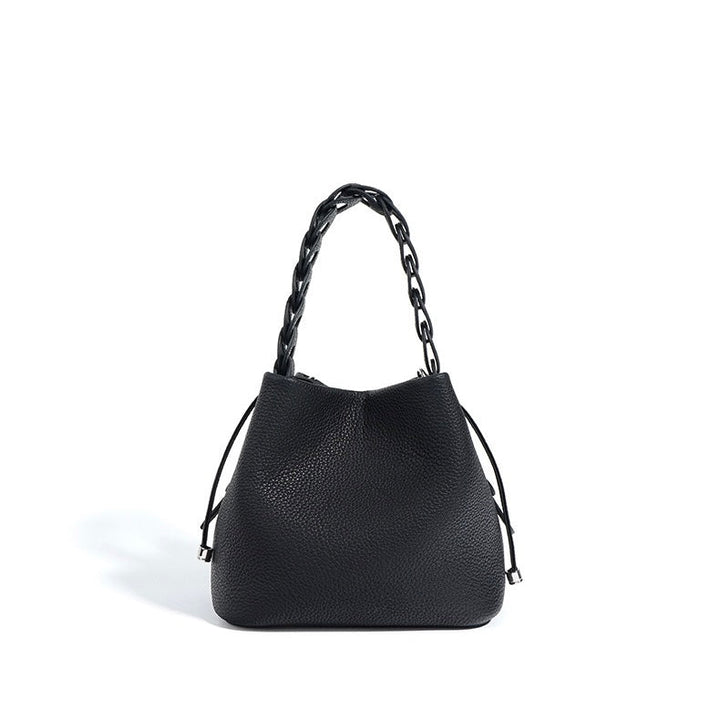 Nord Taschen | Damen Mini-Eimer Tasche mit geflochtenem Oberhandgriff