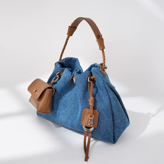 Nord Taschen | Damen Bucket Bag mit Kordelzug, Schultertasche mit Mini-Tasche & Crossbody-Trageriemen