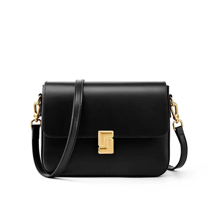 Nord Taschen | Damen Schultertasche mit goldener Drehverschluss-Schließe