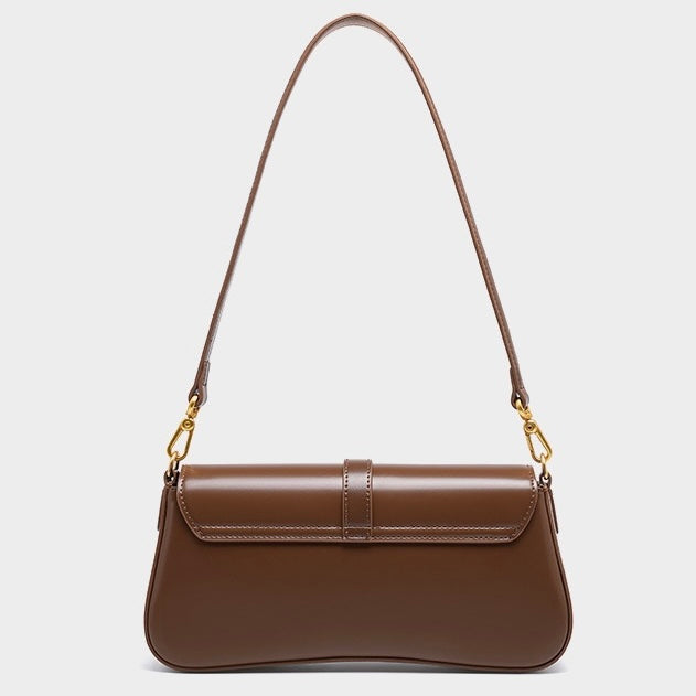 Nord Taschen | Damen Baguette Tasche mit goldener Drehverschluss