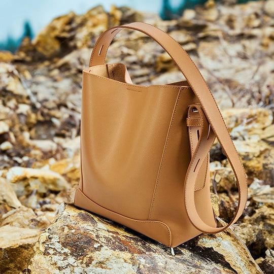 Nord Taschen | Damen Bucket Bag, Umhängetasche mit innere Reißverschlusstasche