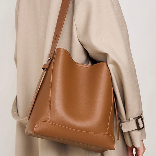 Nord Taschen | Damen Bucket Bag, Umhängetasche mit innere Reißverschlusstasche