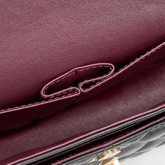 Nord Taschen | Gepolsterte Ketten-Crossbody-Tasche, klassische Schultertasche mit Drehverschluss