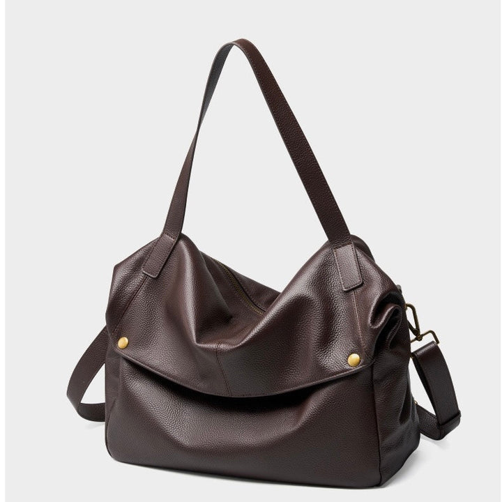 Nord Taschen | Große Leder Hobo-Tasche, Übergroße Schultertasche für Damen mit Umhängegurt und Fronttasche