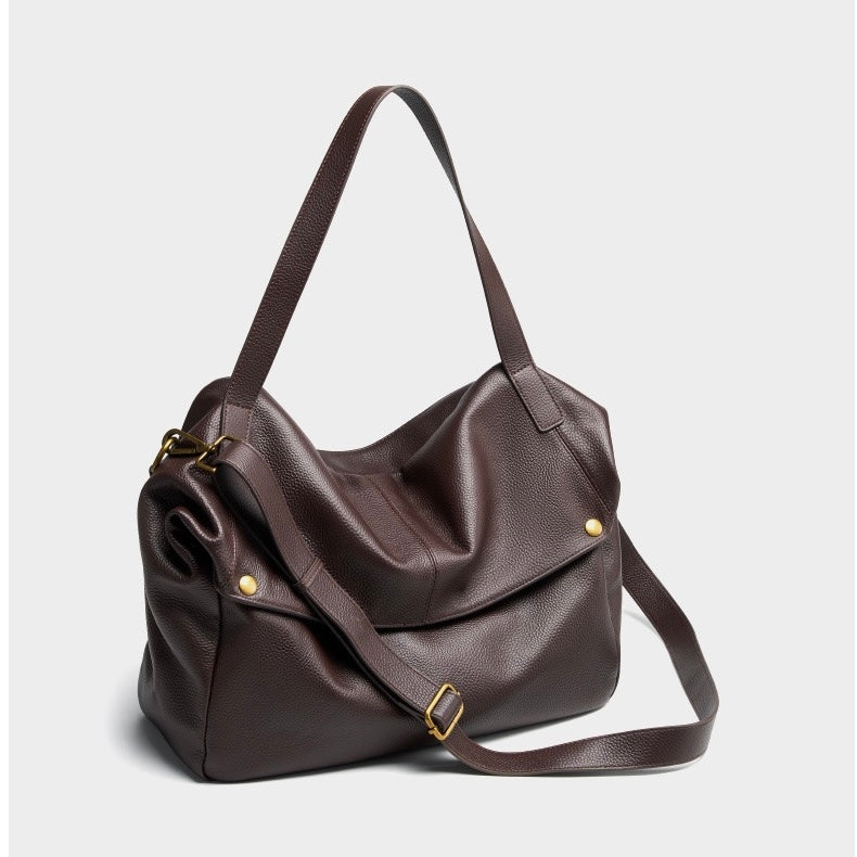 Nord Taschen | Große Leder Hobo-Tasche, Übergroße Schultertasche für Damen mit Umhängegurt und Fronttasche