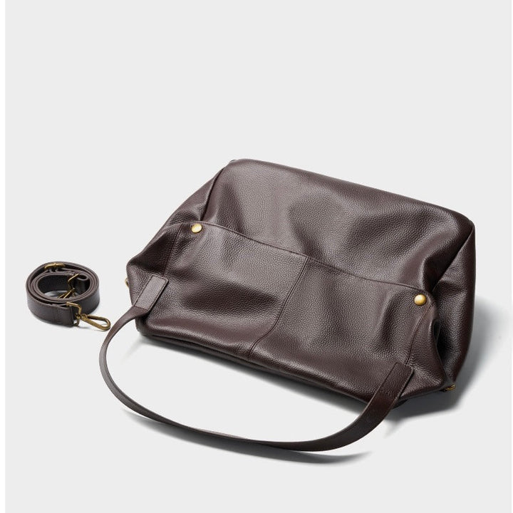 Nord Taschen | Große Leder Hobo-Tasche, Übergroße Schultertasche für Damen mit Umhängegurt und Fronttasche