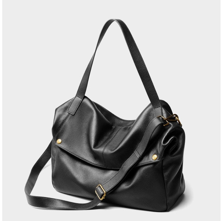 Nord Taschen | Große Leder Hobo-Tasche, Übergroße Schultertasche für Damen mit Umhängegurt und Fronttasche