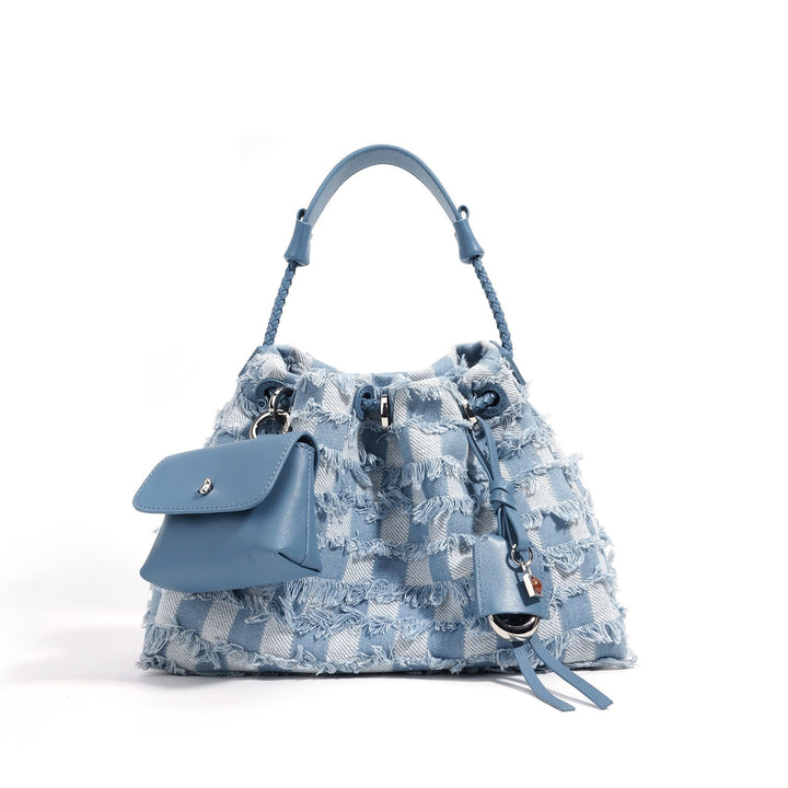Nord Taschen | Fransen Bucket Bag mit abnehmbarem Mini Beutel