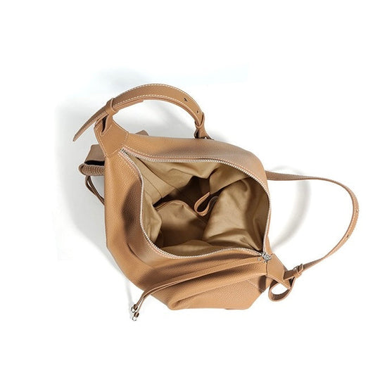 Nord Taschen | Damen Leder Hobo Tasche mit geknotetem Riemen & Quasten Detail