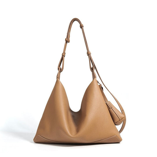 Nord Taschen | Damen Leder Hobo Tasche mit geknotetem Riemen & Quasten Detail