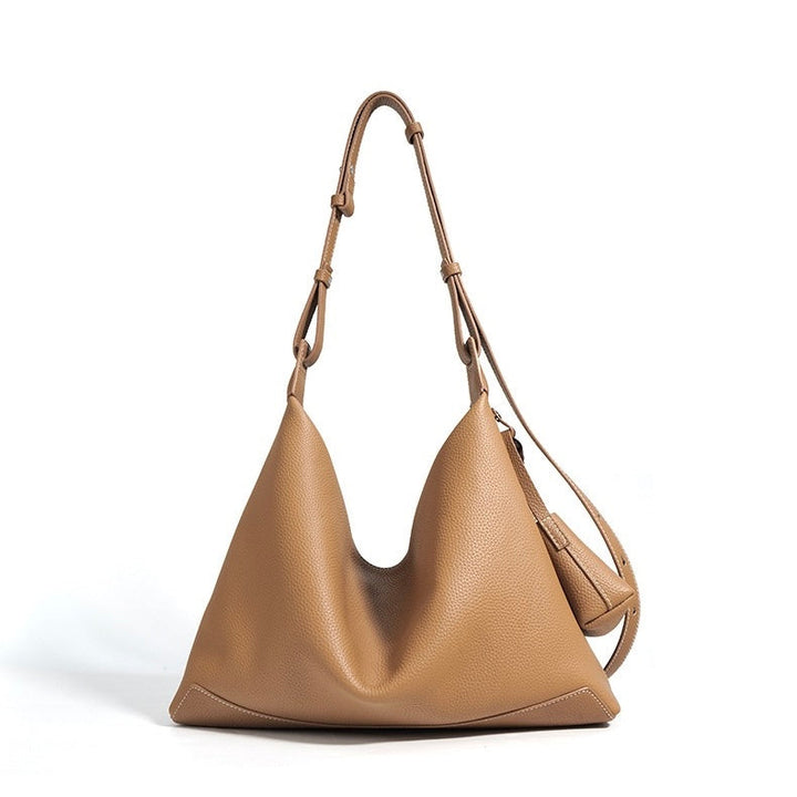 Nord Taschen | Damen Leder Hobo Tasche mit geknotetem Riemen & Quasten Detail