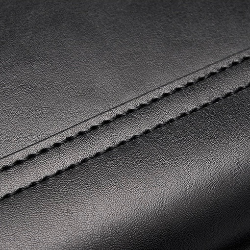 Nord Taschen | Unisex-Leder-Crossbody-Tasche mit strukturiertem Klappdeckel und Gürtelschlaufe Detail
