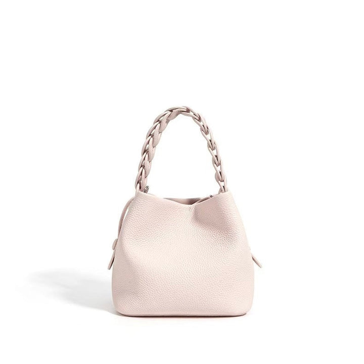 Nord Taschen | Damen Mini-Eimer Tasche mit geflochtenem Oberhandgriff
