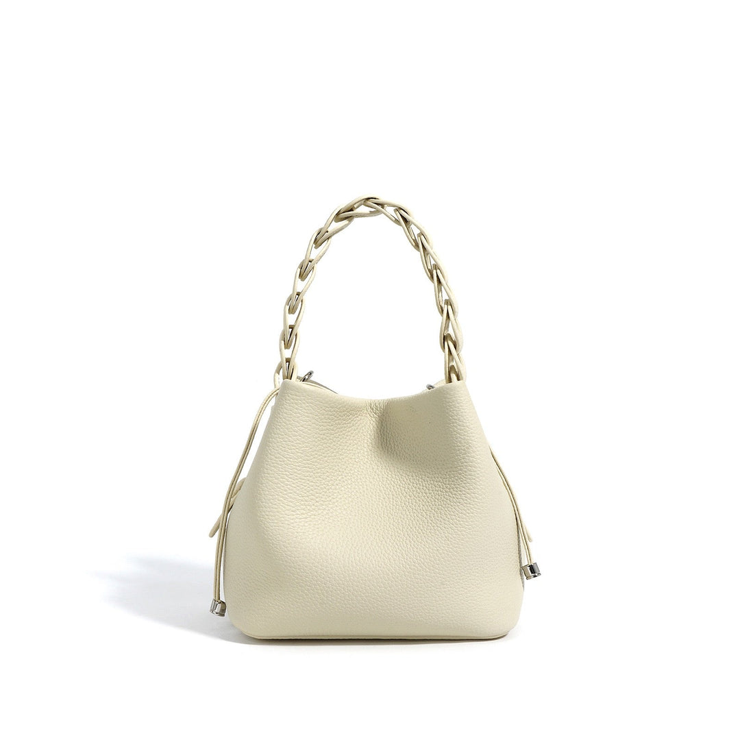 Nord Taschen | Damen Mini-Eimer Tasche mit geflochtenem Oberhandgriff