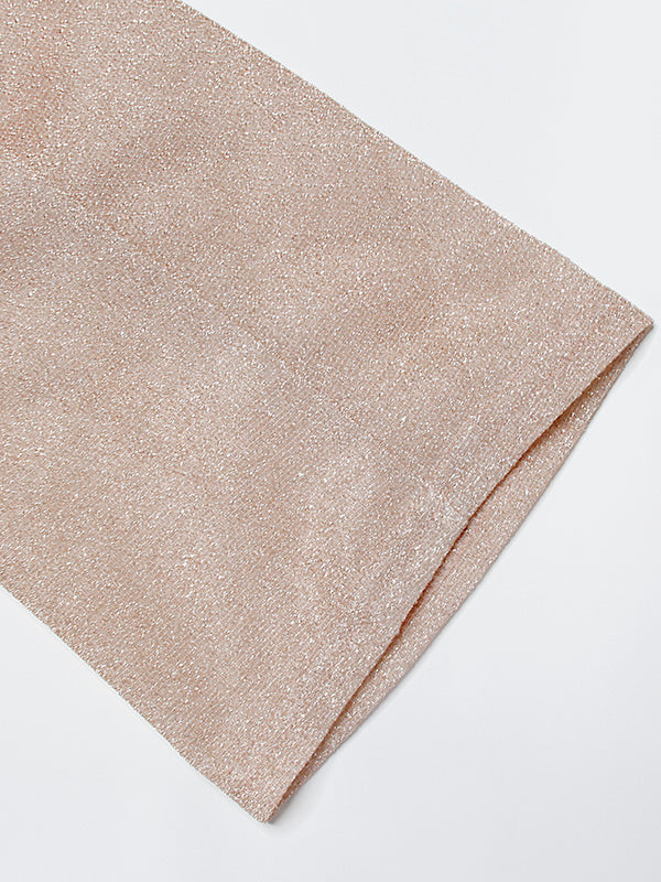 langes Kleid mit glänzenden Pailletten, elegante Champagner-Hochzeitszeremonie - Arvani