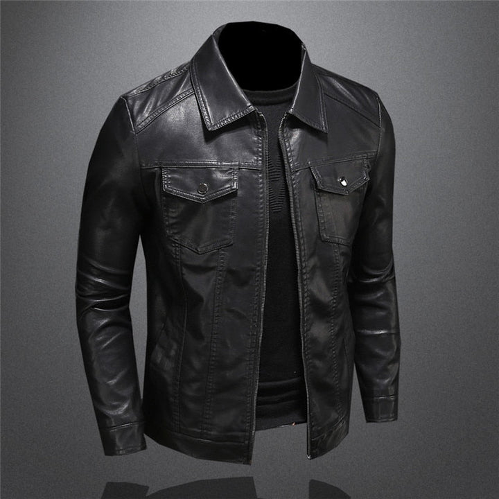 Klassische Lederjacke für Herren