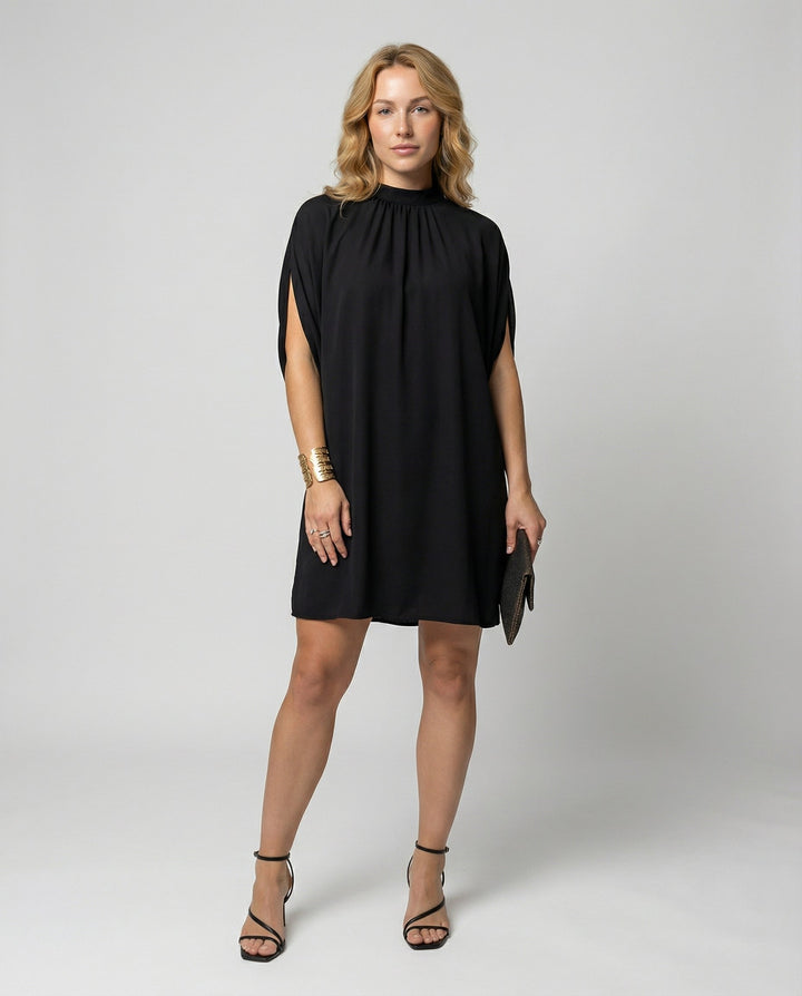 Elegantes Fledermausärmel Kleid Damen