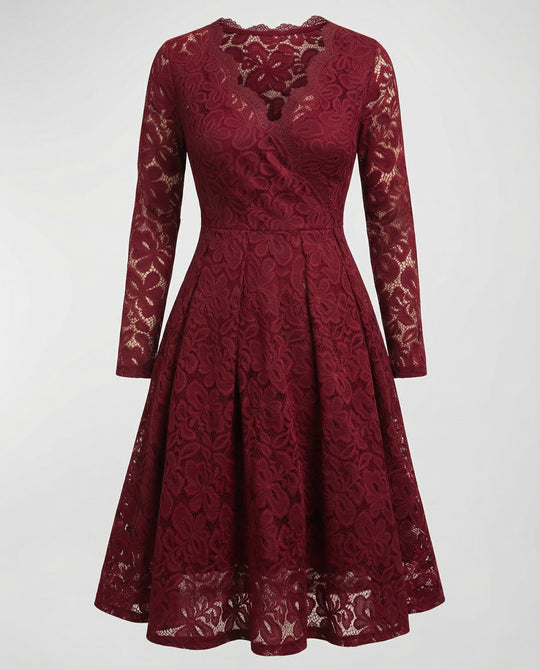 Elegantes Spitzenkleid Damen
