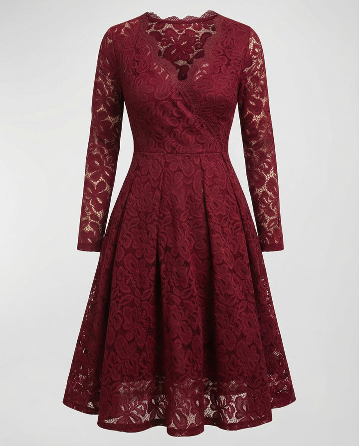 Elegantes Spitzenkleid Damen