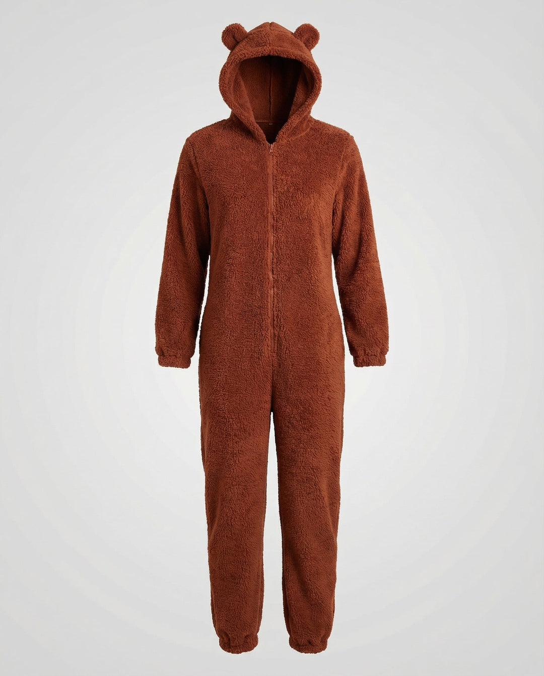 Damen Teddy Fleece Overall Kapuze