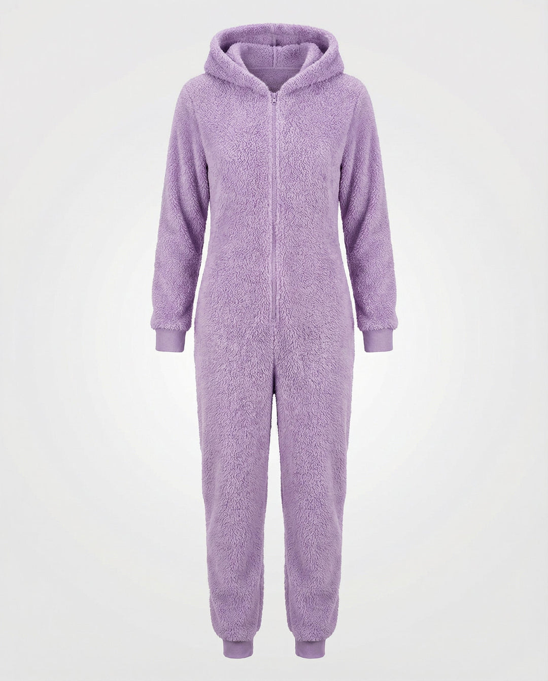 Damen Teddy Fleece Overall Kapuze