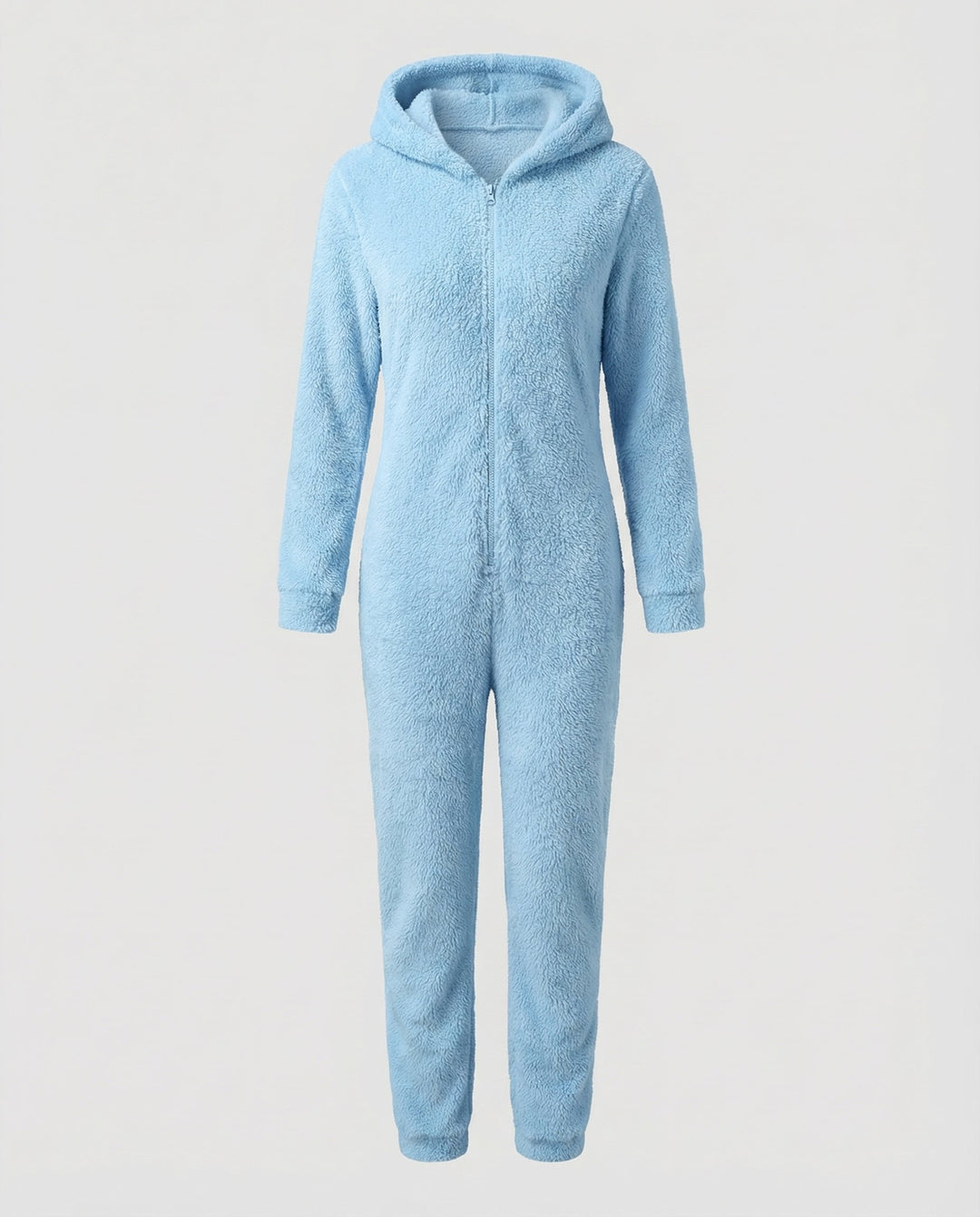 Damen Teddy Fleece Overall Kapuze