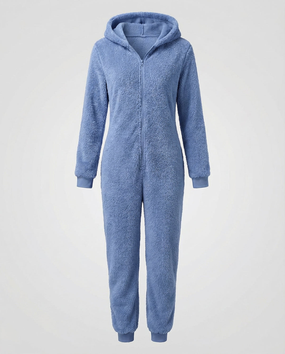 Damen Teddy Fleece Overall Kapuze