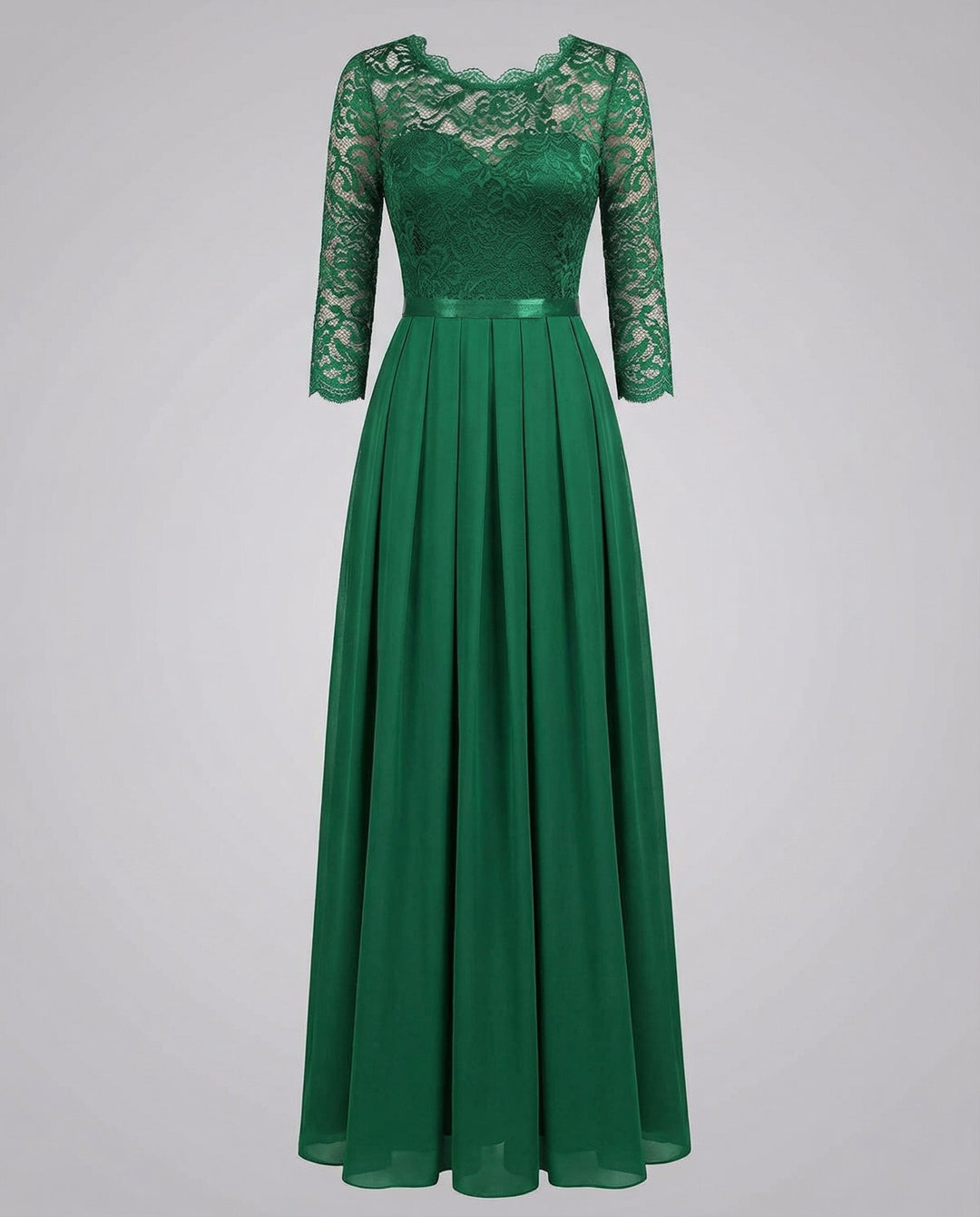 Elegantes Spitzen Brautjungfernkleid