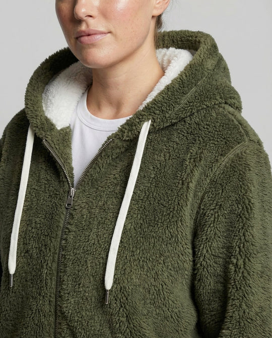 Übergroße Teddyjacke Damen