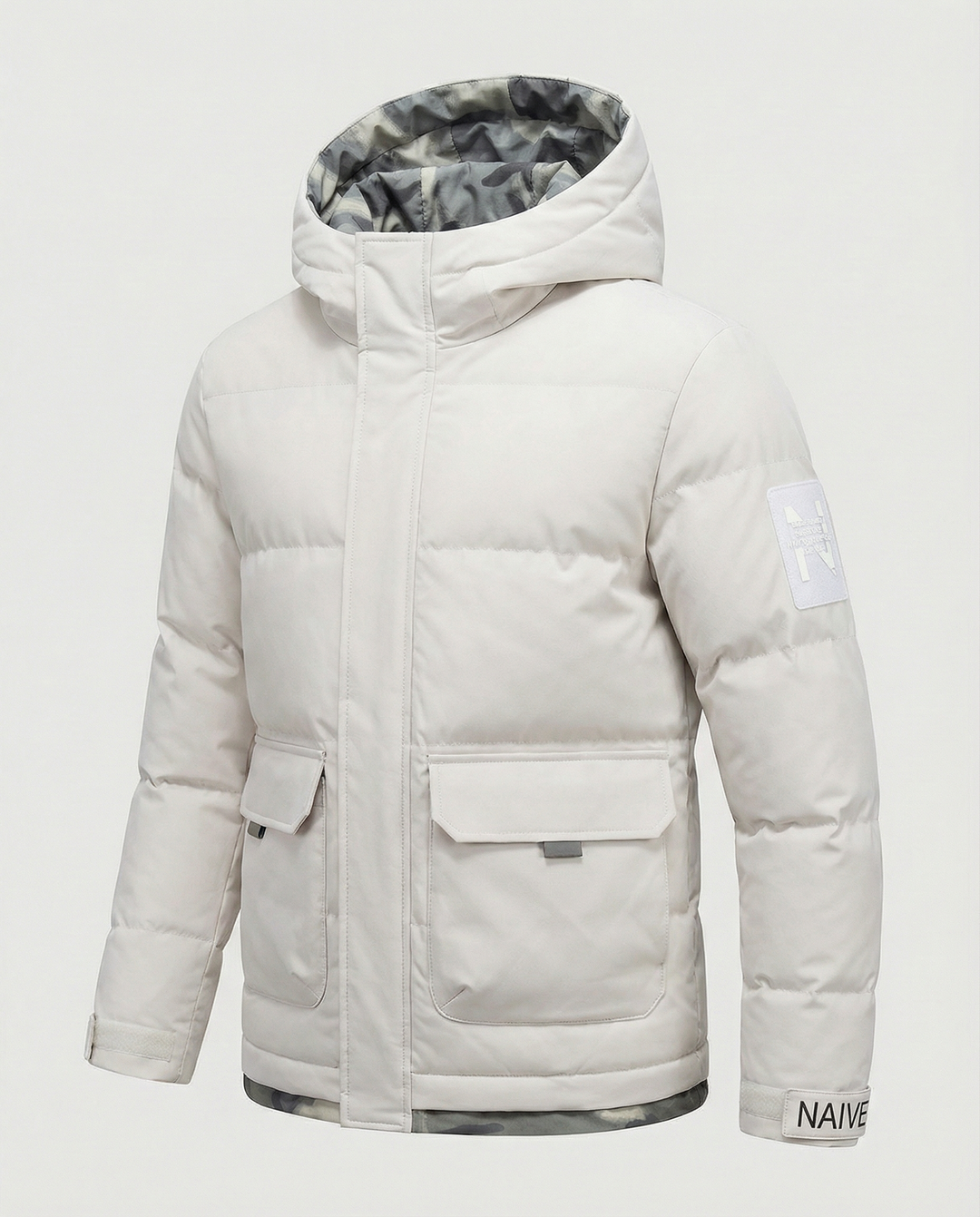 Warme Damen Winterjacke Kapuze