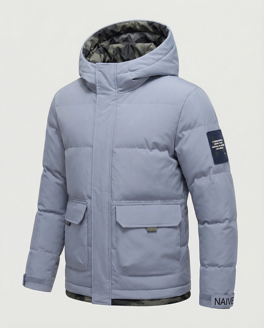 Warme Damen Winterjacke Kapuze
