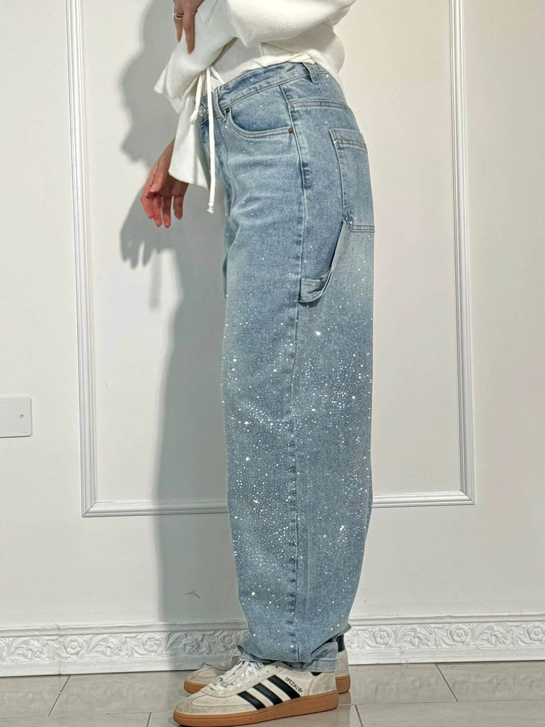 Damen Jeans mit Diamant-Optik & Klassischem Schnitt | Nord Taschen