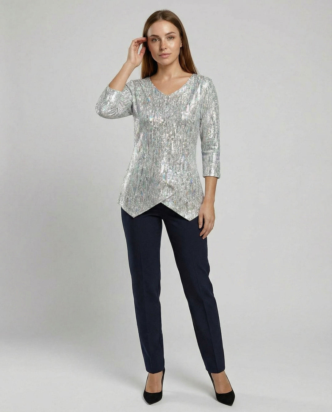 Elegantes Damen V-Neck Oberteil