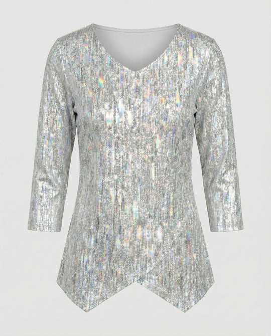 Elegantes Damen V-Neck Oberteil