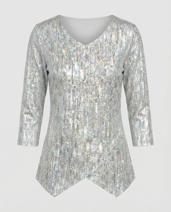 Elegantes Damen V-Neck Oberteil