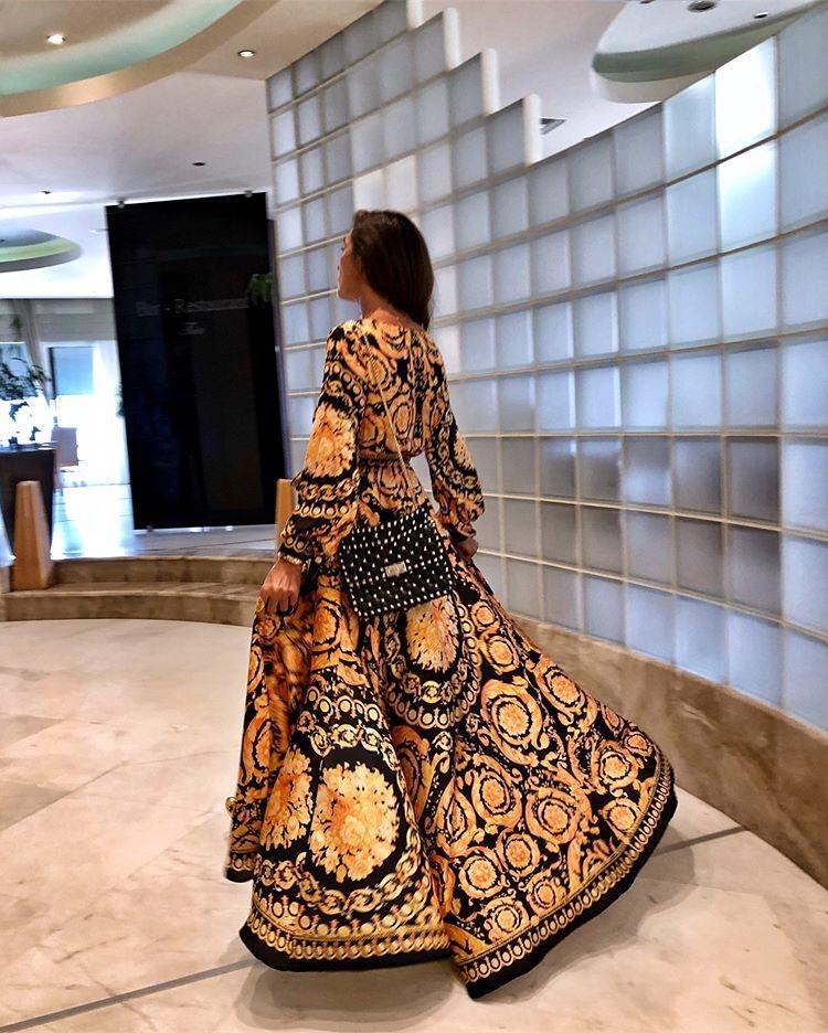 Wickelkleid | Boho Damenkleid mit Schlitz