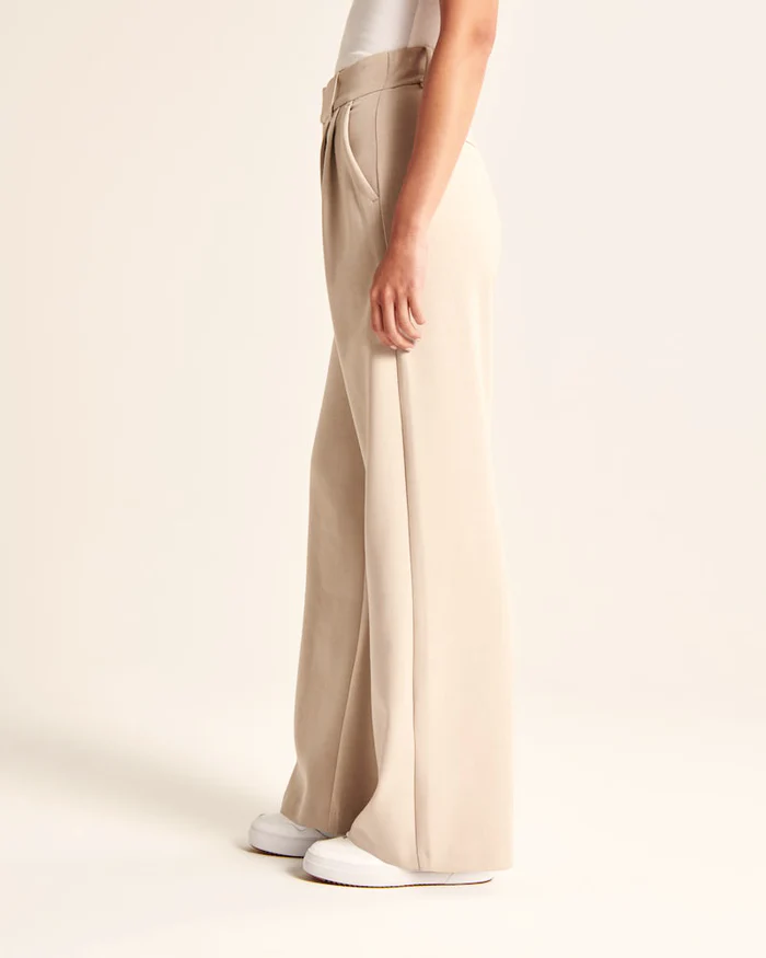 Elegante Weite Hosen mit Hoher Taille